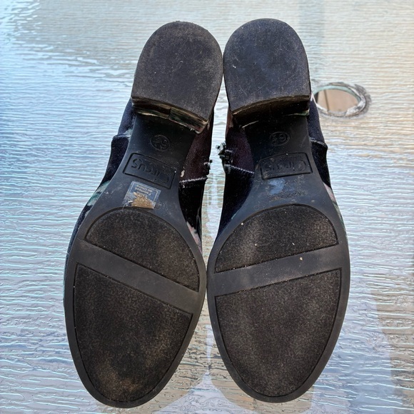 Sam Edelman Circus Floral Velvet Ankle Booties - Picture 12 of 14